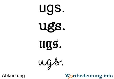 ugs bedeutung|Abkürzung: ugs.